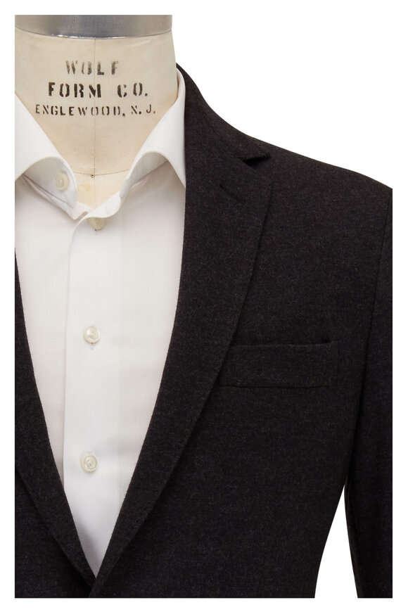 Maurizio Baldassari - Dark Gray Wool Jersey Sportcoat