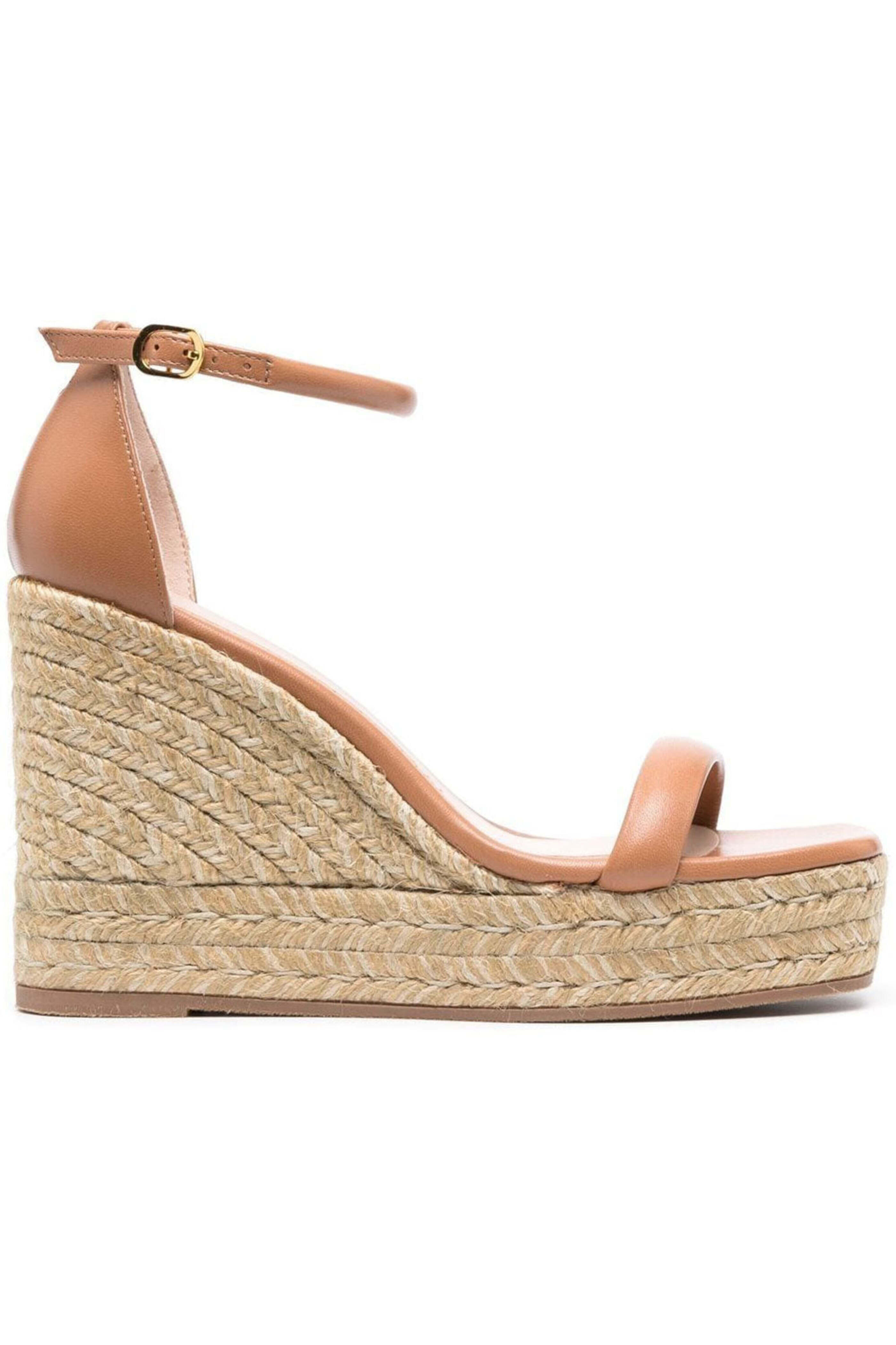 Stuart Weitzman - Nudist Espadrille Wedge in Tan