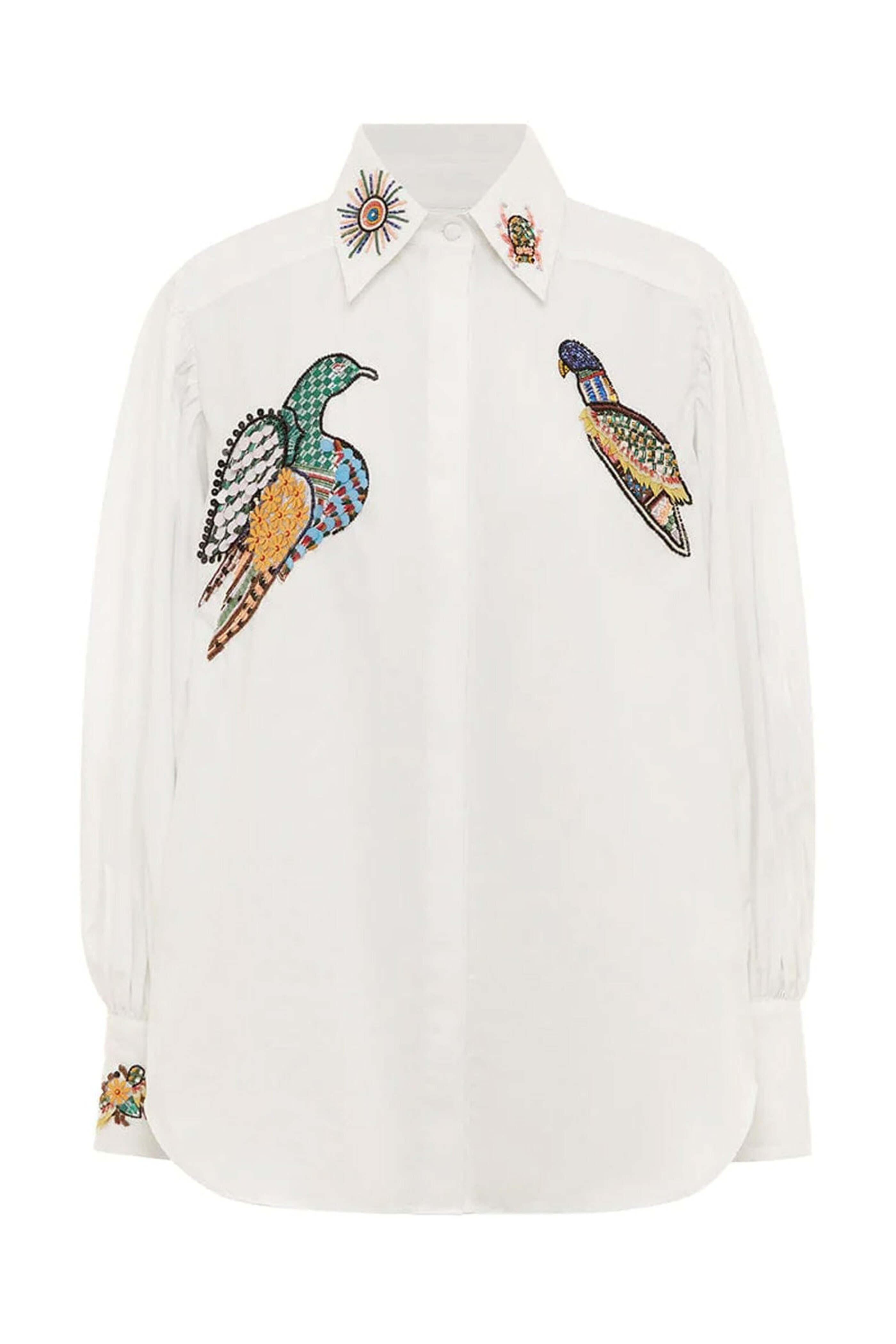 Alémais - Ivory Beaded Rowena Shirt