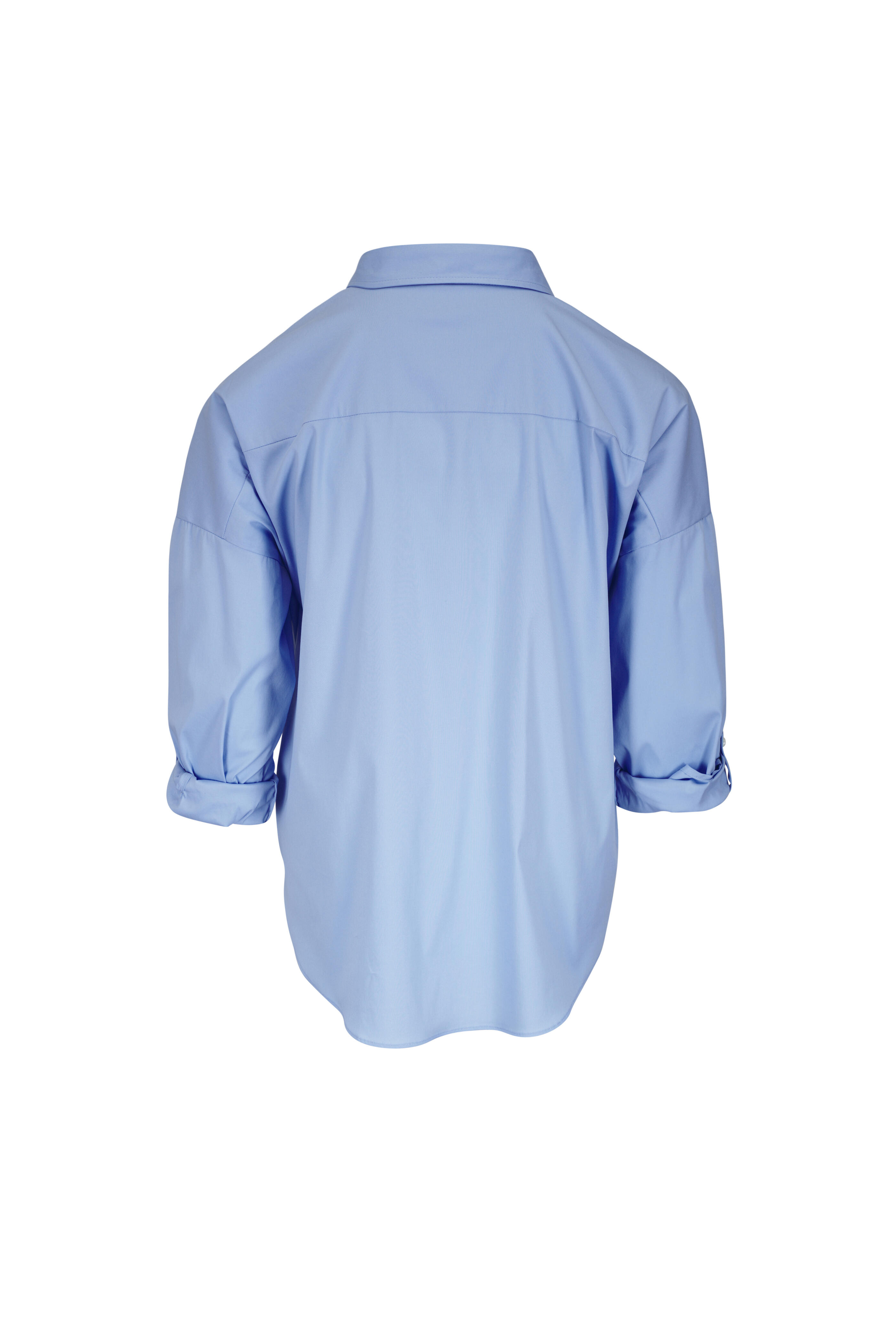 Brunello Cucinelli - Azure Monili Trim Shirt