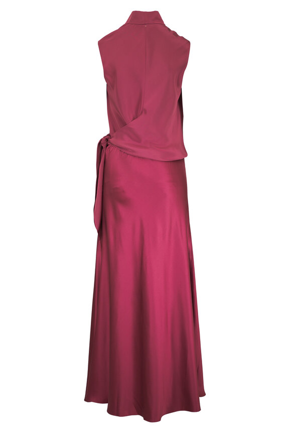 Peter Cohen Toas Cinnabar Heavy Satin Dress - view 3