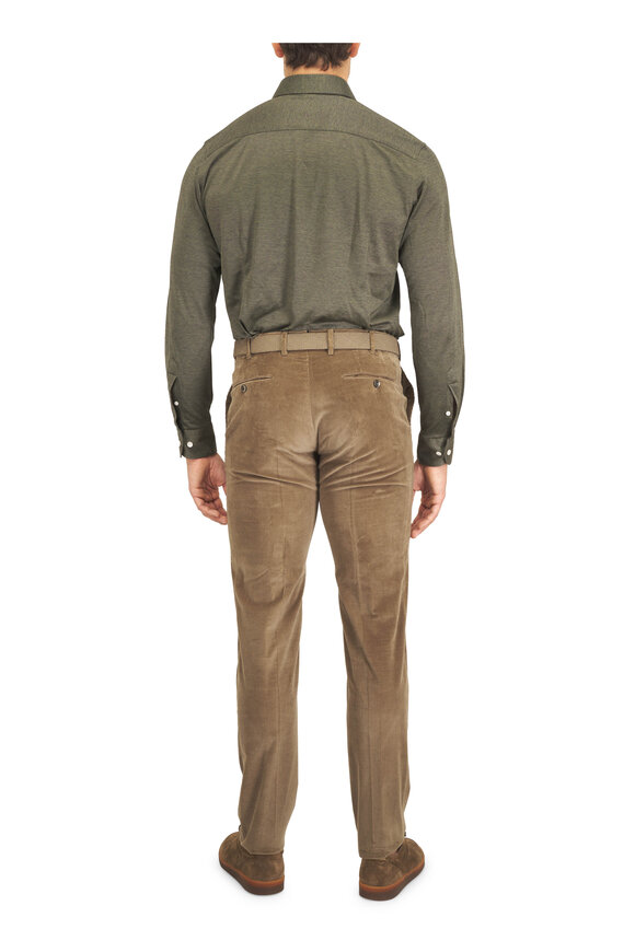 Officine Creative Asset Olive Suede Low Top Sneaker - view 4