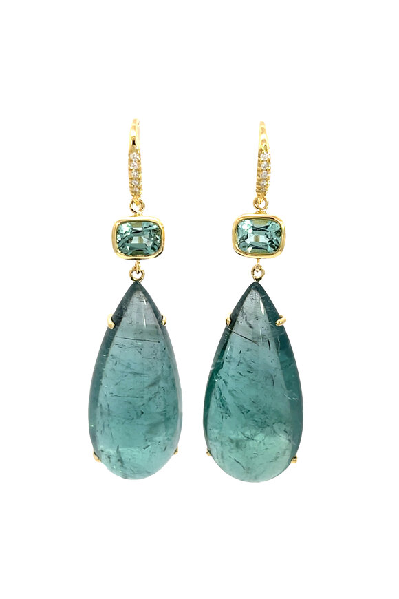 Lauren K 18k Yellow Gold Tourmaline Joyce Earring