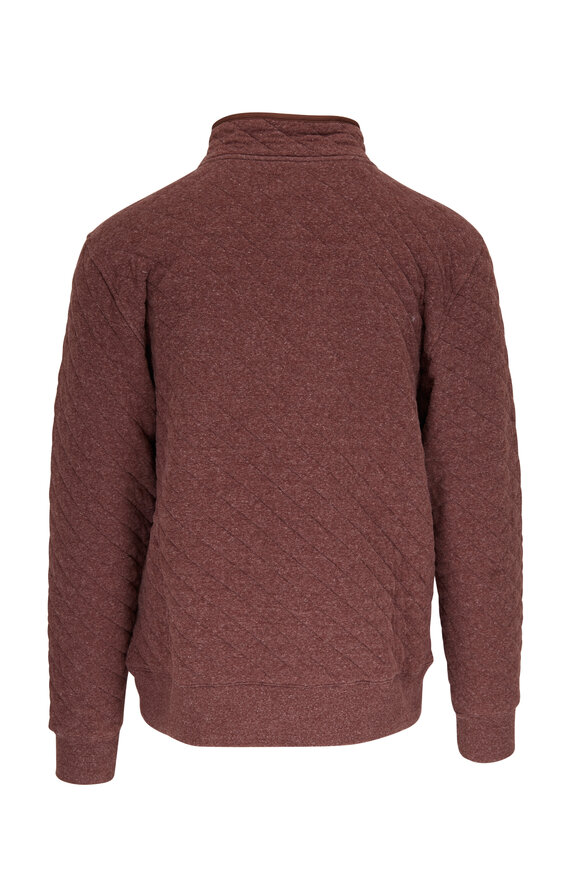 Faherty Brand - Epic Burgundy Quilted Fleece Pullover