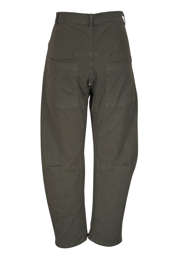 Nili Lotan - Emerson Loden Green Curved Pant