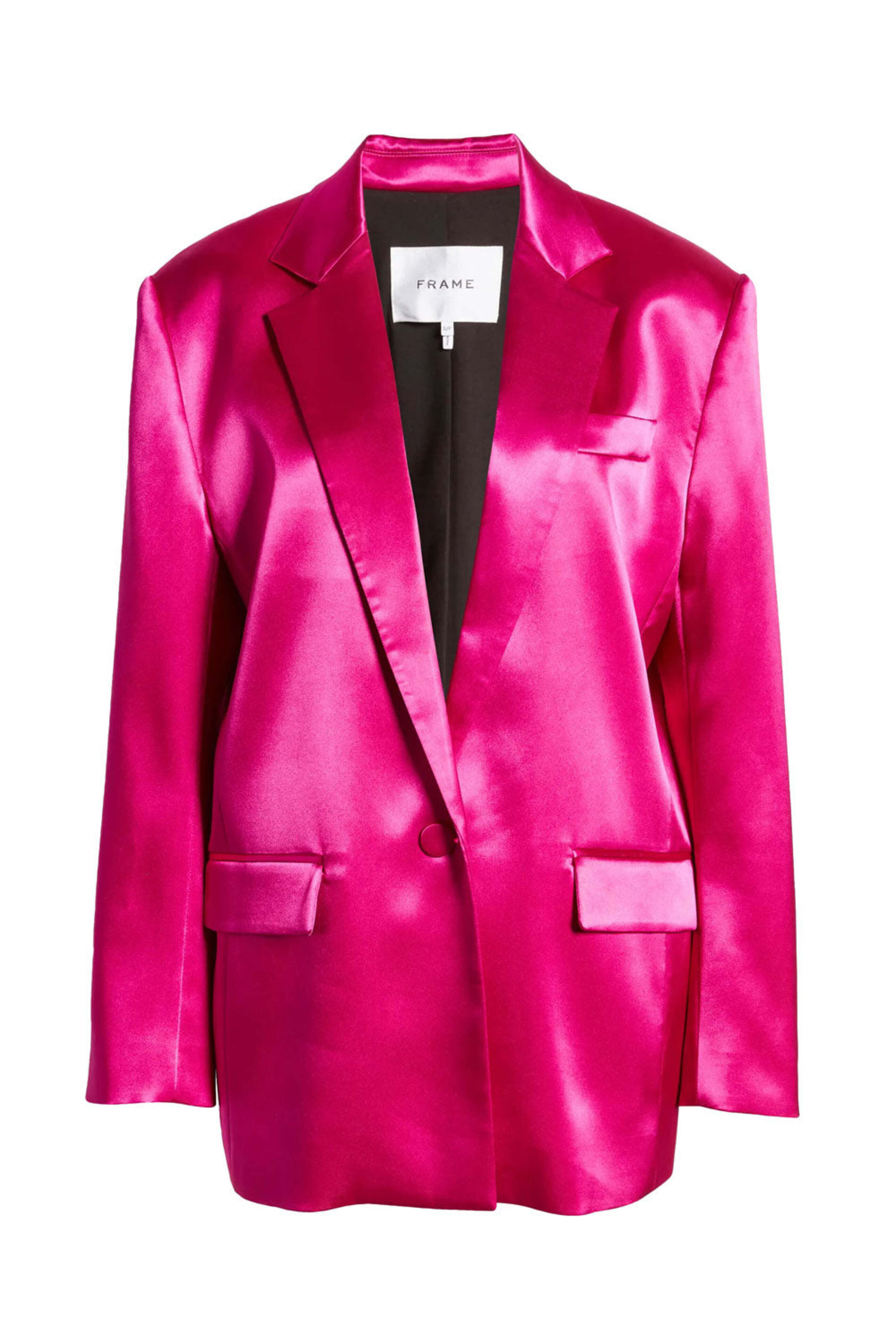 Frame - Magenta Strong Shoulder Blazer