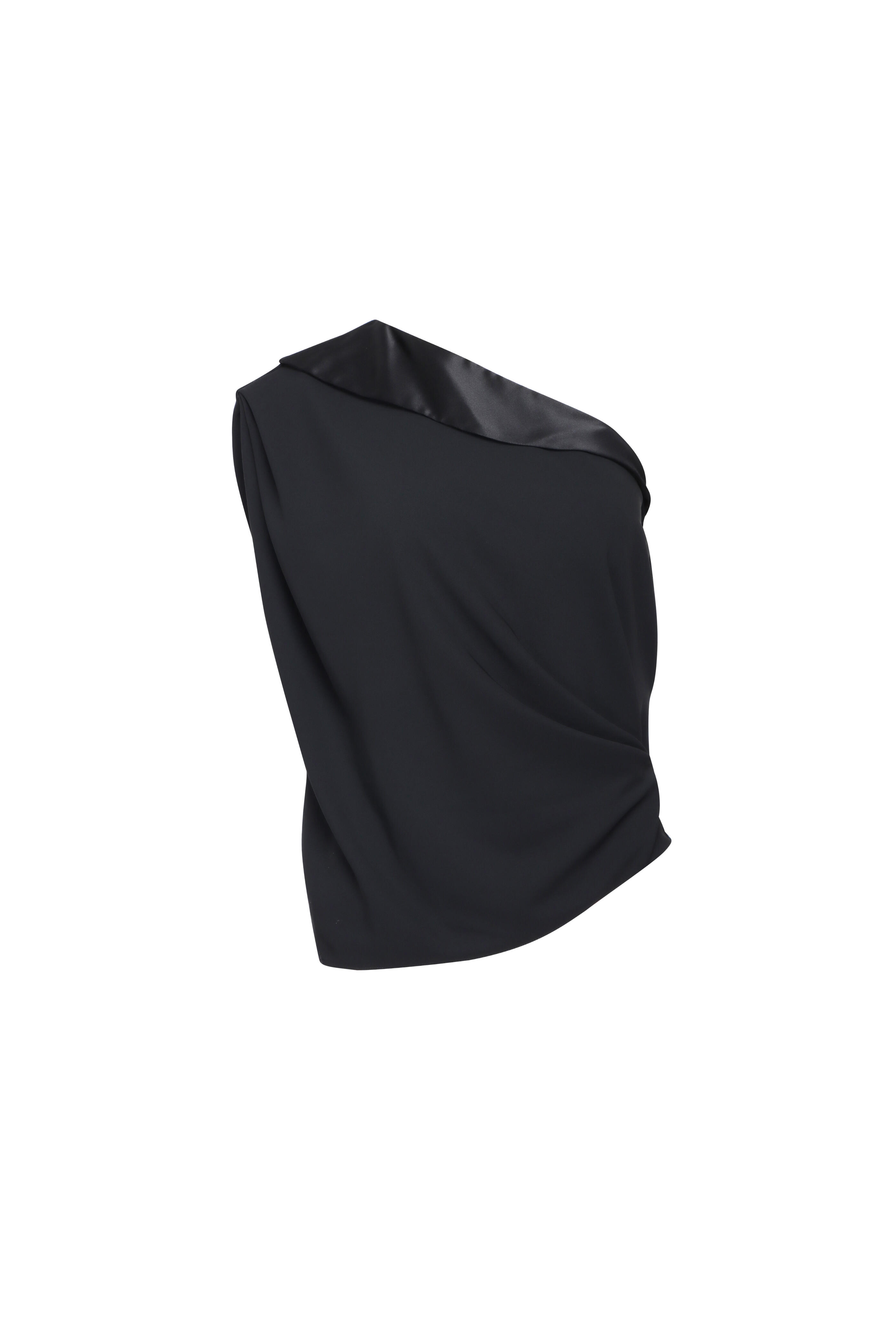 The Sei - Black Asymmetrical Blouse