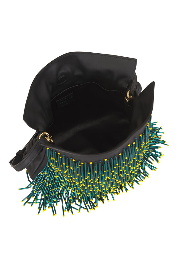 Loewe Mini Flamenco Multicolor Beaded Clutch - view 6