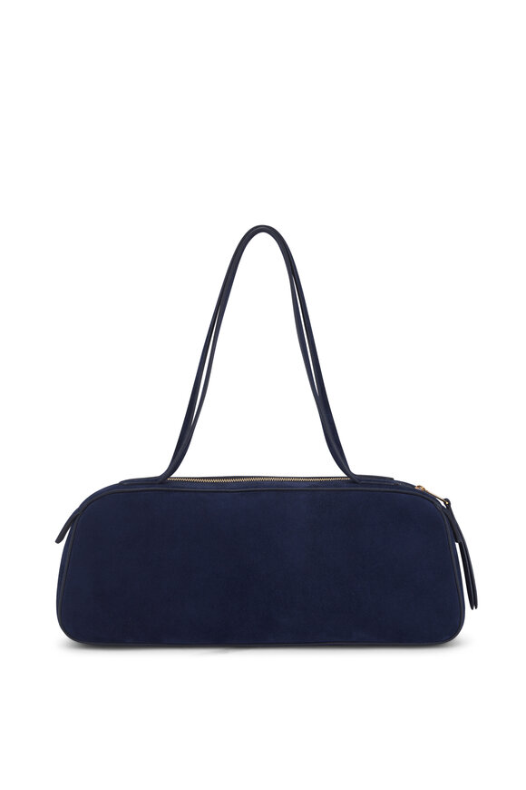トートバッグ KHAITE FW25 Shoulder bags (H2043 914 474) Khaite - Medium Lotus Black Leather Shoulder Bag