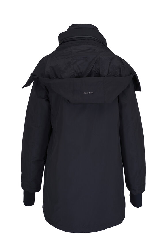 Herno - Laminar Black Gore-Tex Waterproof A-Line Coat