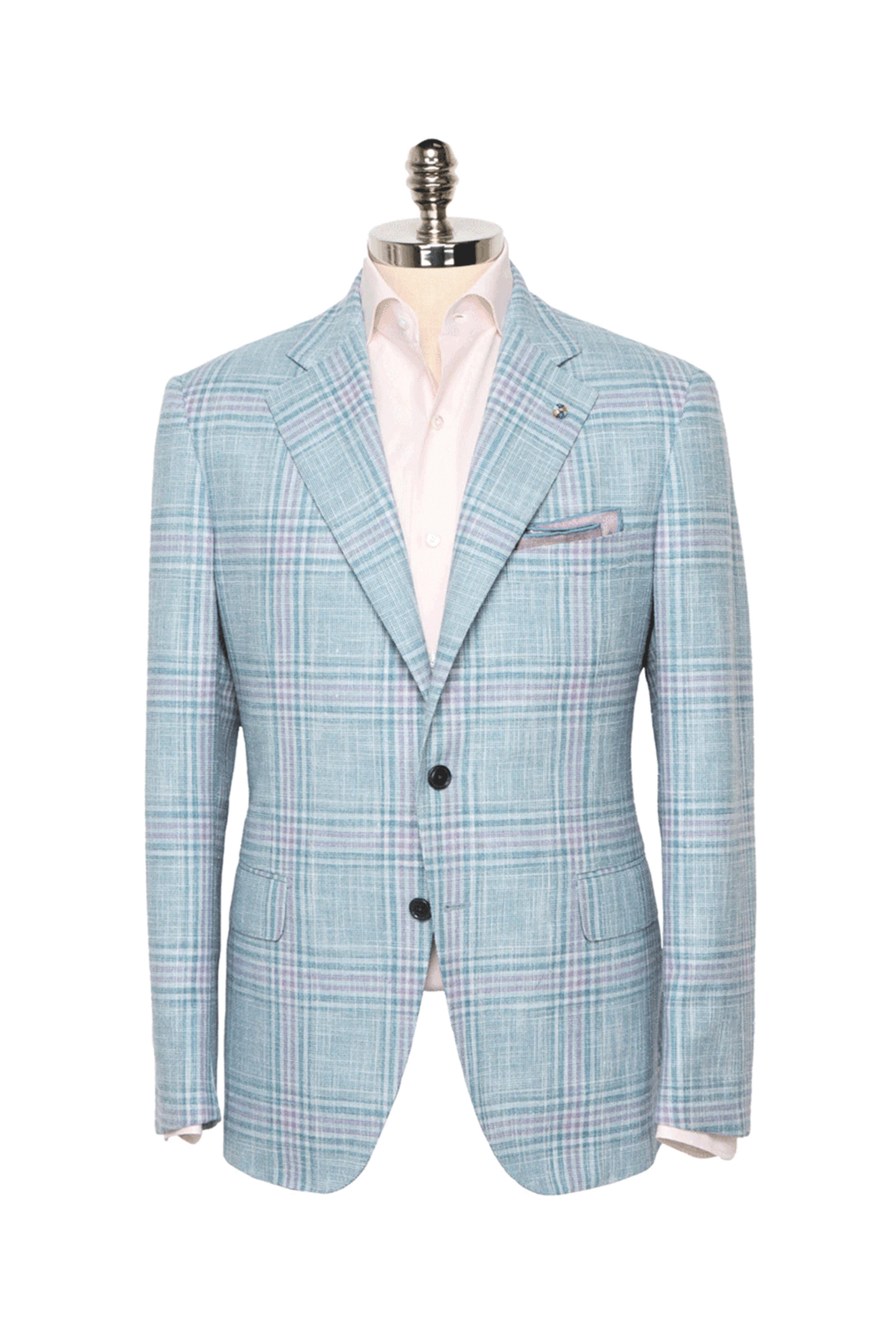 Belvest - Blue & Lavender Plaid Sportcoat