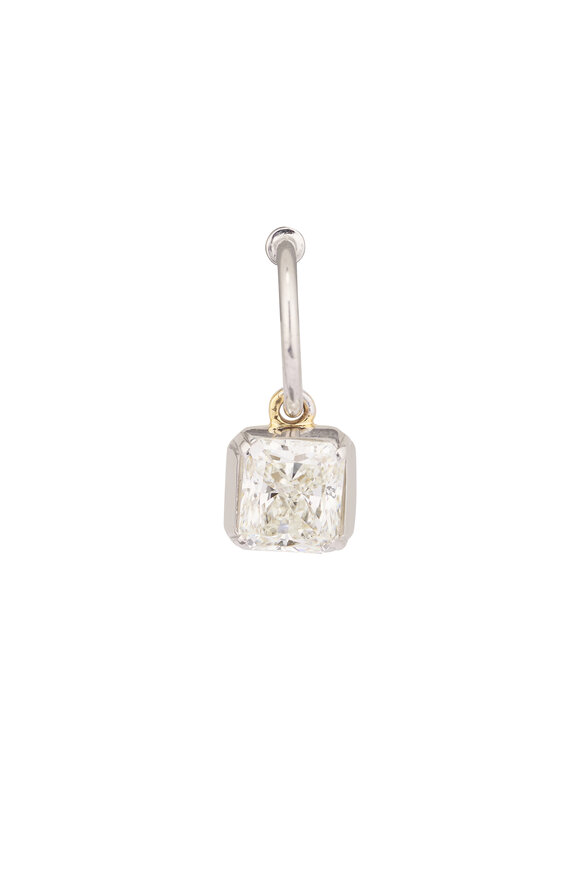 Lowy & Co Radiant Diamond Drop Earrings - view 2