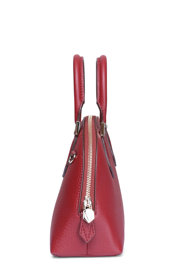 Moreau Paris Small Reina Bordeaux Halfmoon Top Handle Bag - view 3