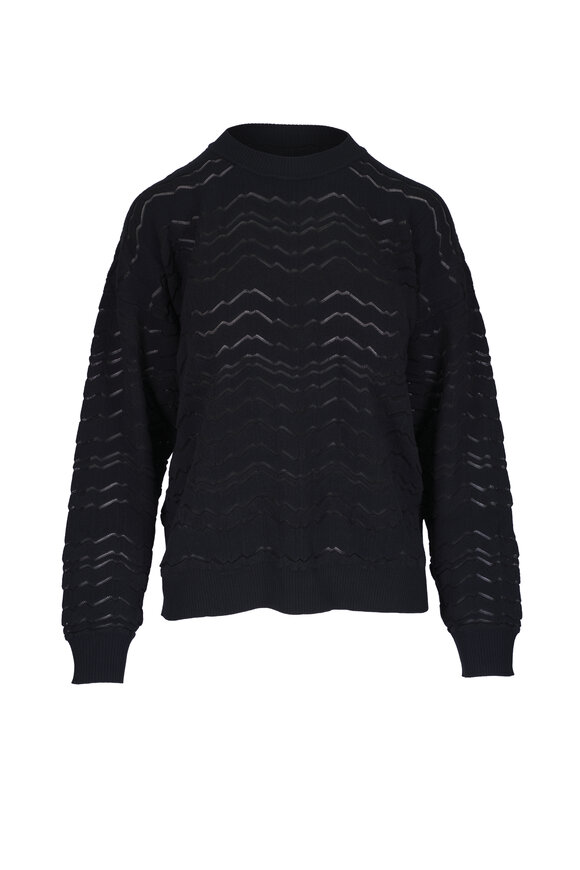 Missoni Black Tonal Zigzag Sweater