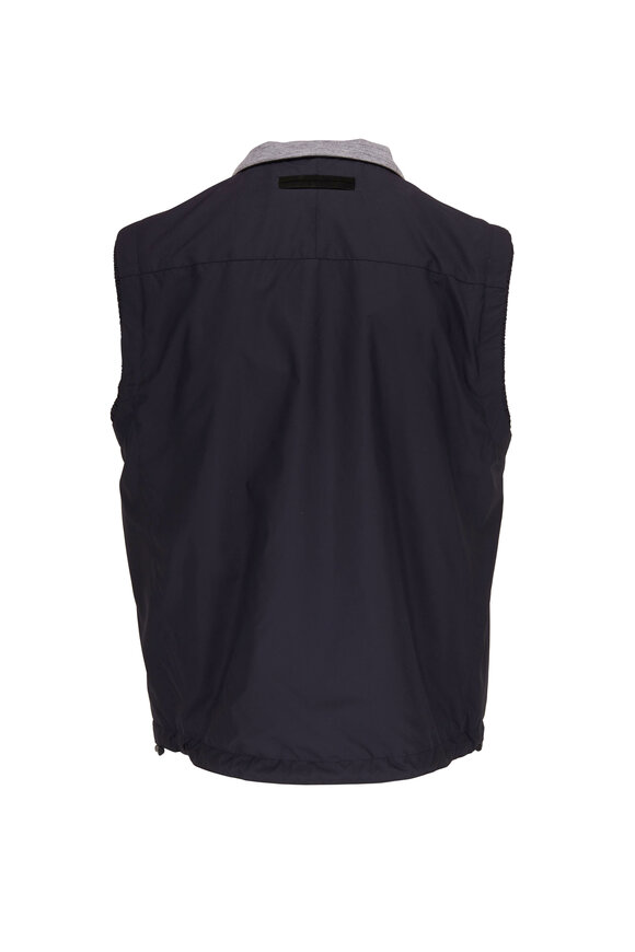 Zegna - Zephyr Navy & Gray Reversible Vest