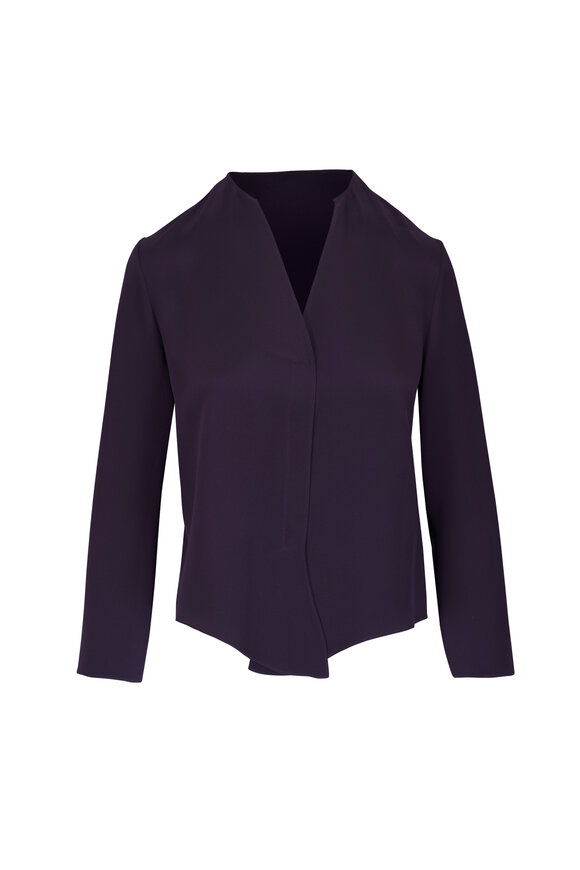 Peter Cohen House Purple Silk Blouse