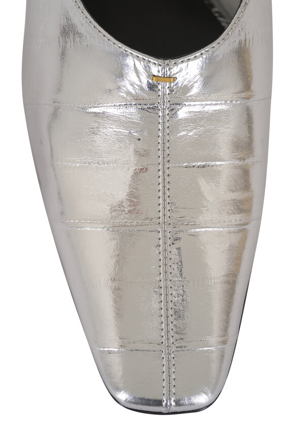 Khaite Cecilia Silver Leather Pump, 50mm - view 5