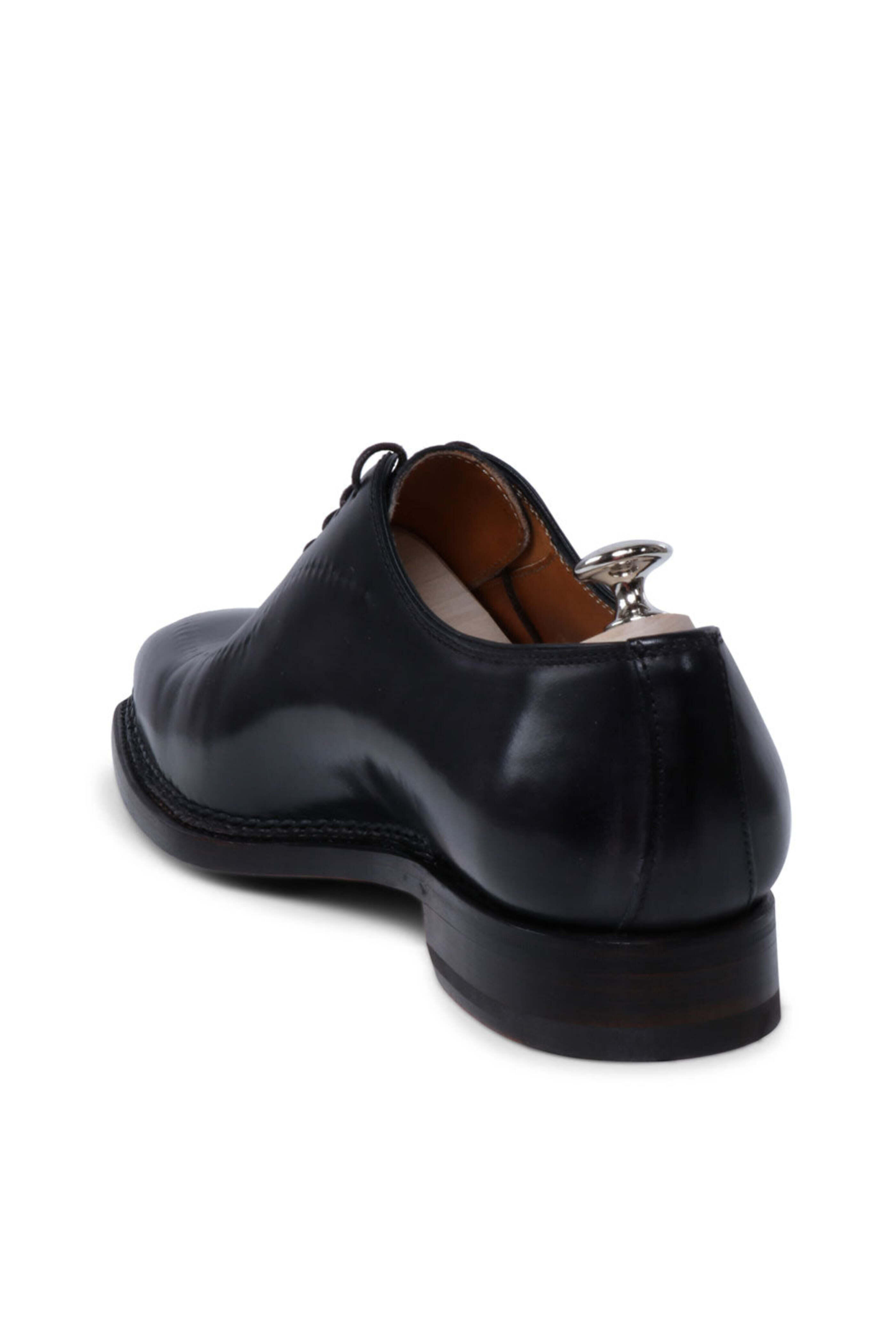 Bontoni - Elegant Reverse Leather Lace Up in Nero Cafe