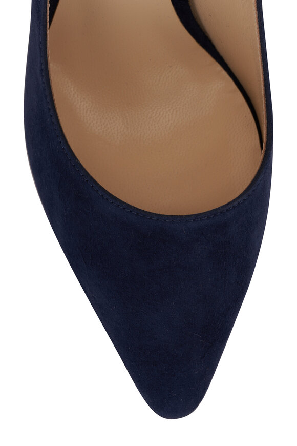 Jimmy Choo - Romy Navy Suede Pump, 85mm