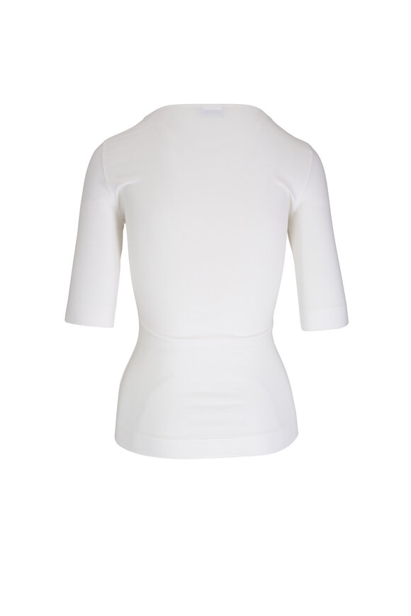 Akris Punto - Off-White Square Neck Top