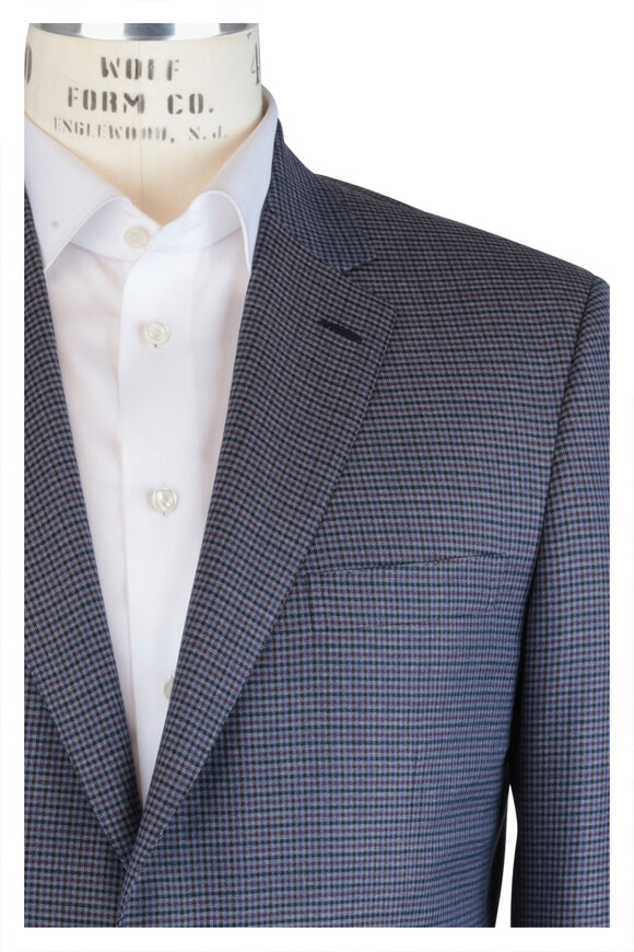 Brioni - Blue & Sapphire Wool Neat Sportcoat 