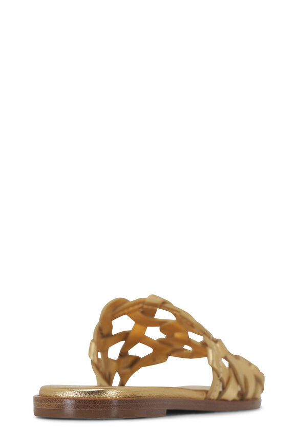 Gianvito Rossi - Amalfi Gold Flat Sandal