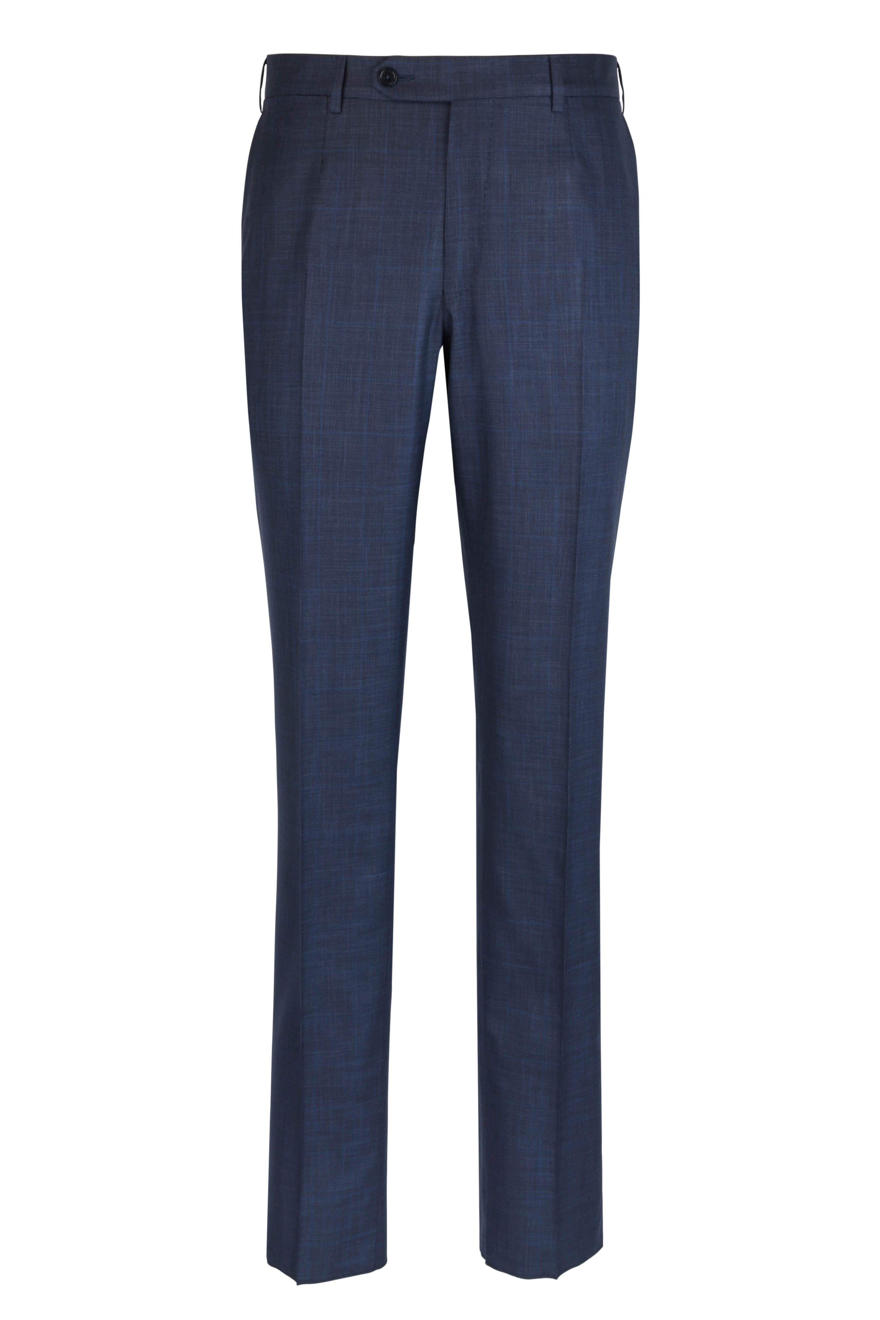 Zegna - Navy Blue Wool & Silk Suit