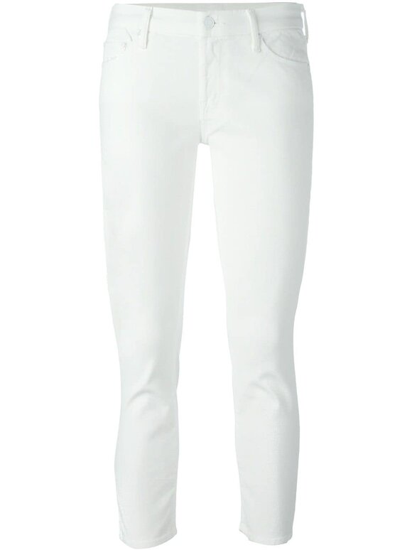 Mother - The Looker White Crop Jean