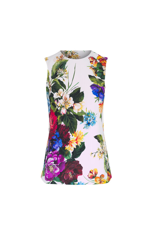【関税＆送料込み】Dolce & Gabbana Flower Bouquet Print Mid Flower bouquet-print top in Print for Women | Dolce&Gabbana® US