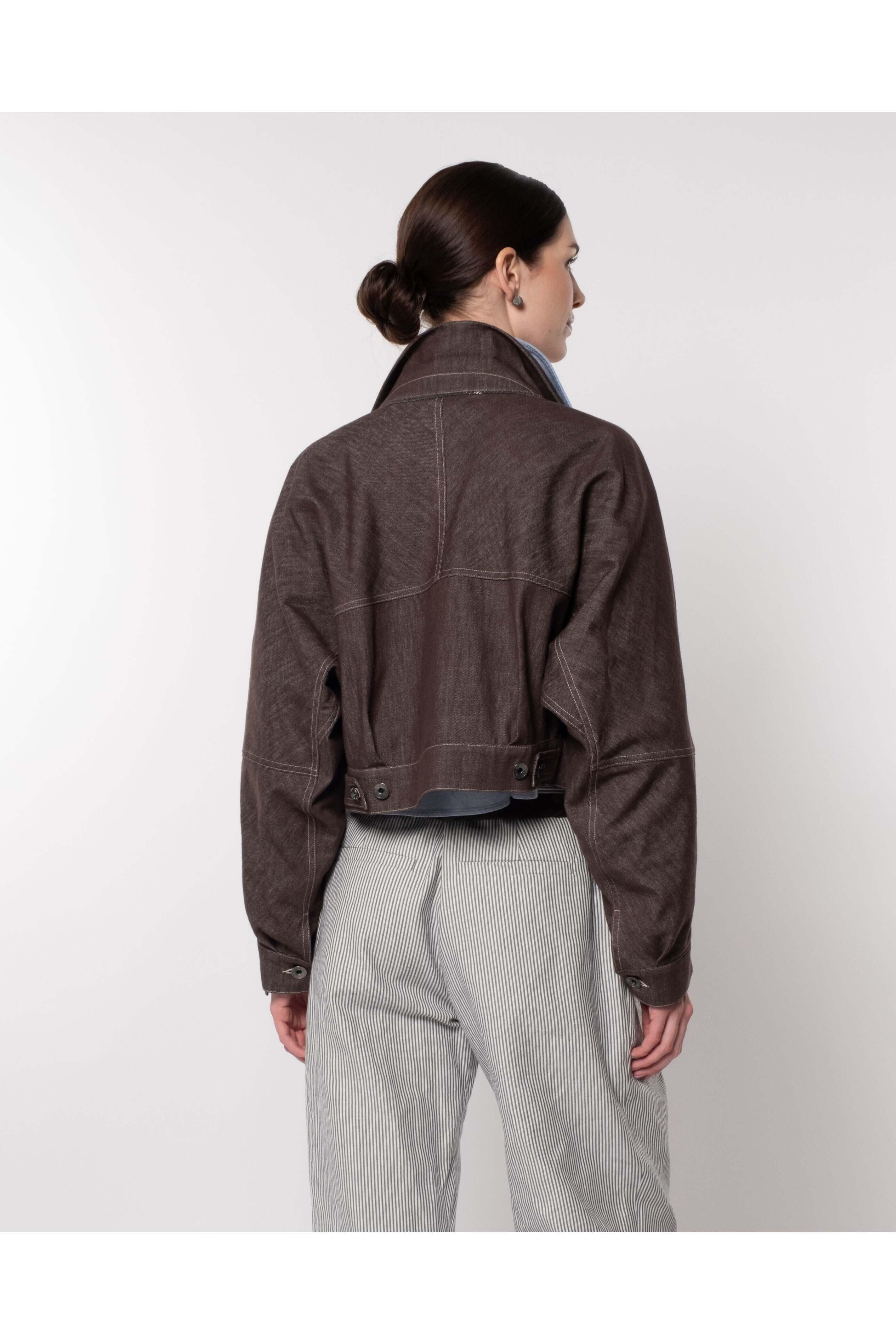 【関税&送料込】Brunello Cucinelli Cropped Denim Jacket Cropped denim jacket Brunello Cucinelli for women - buy in