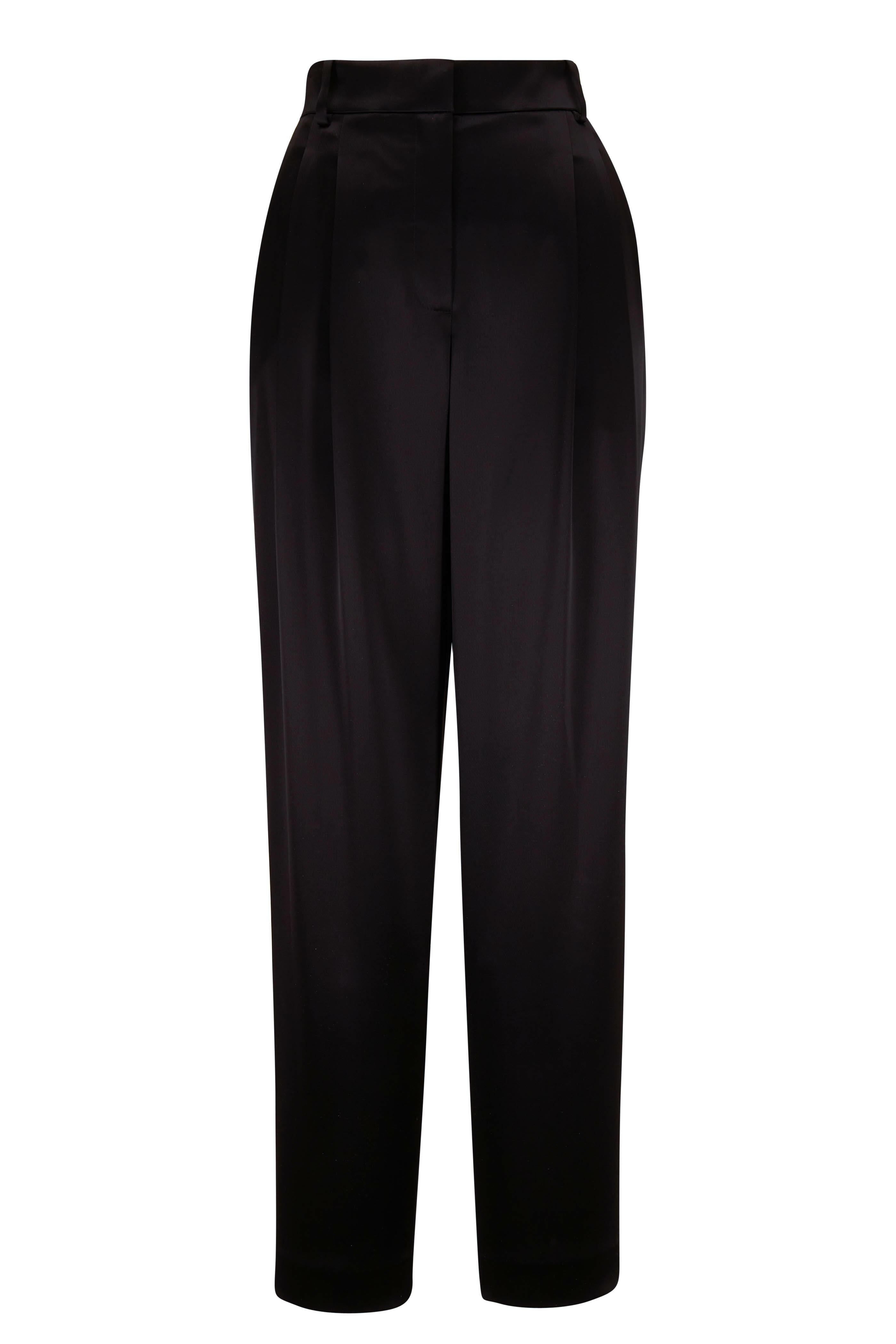 Lafayette 148 New York - Vestry Black Supple Napa Lambskin Ankle Pant