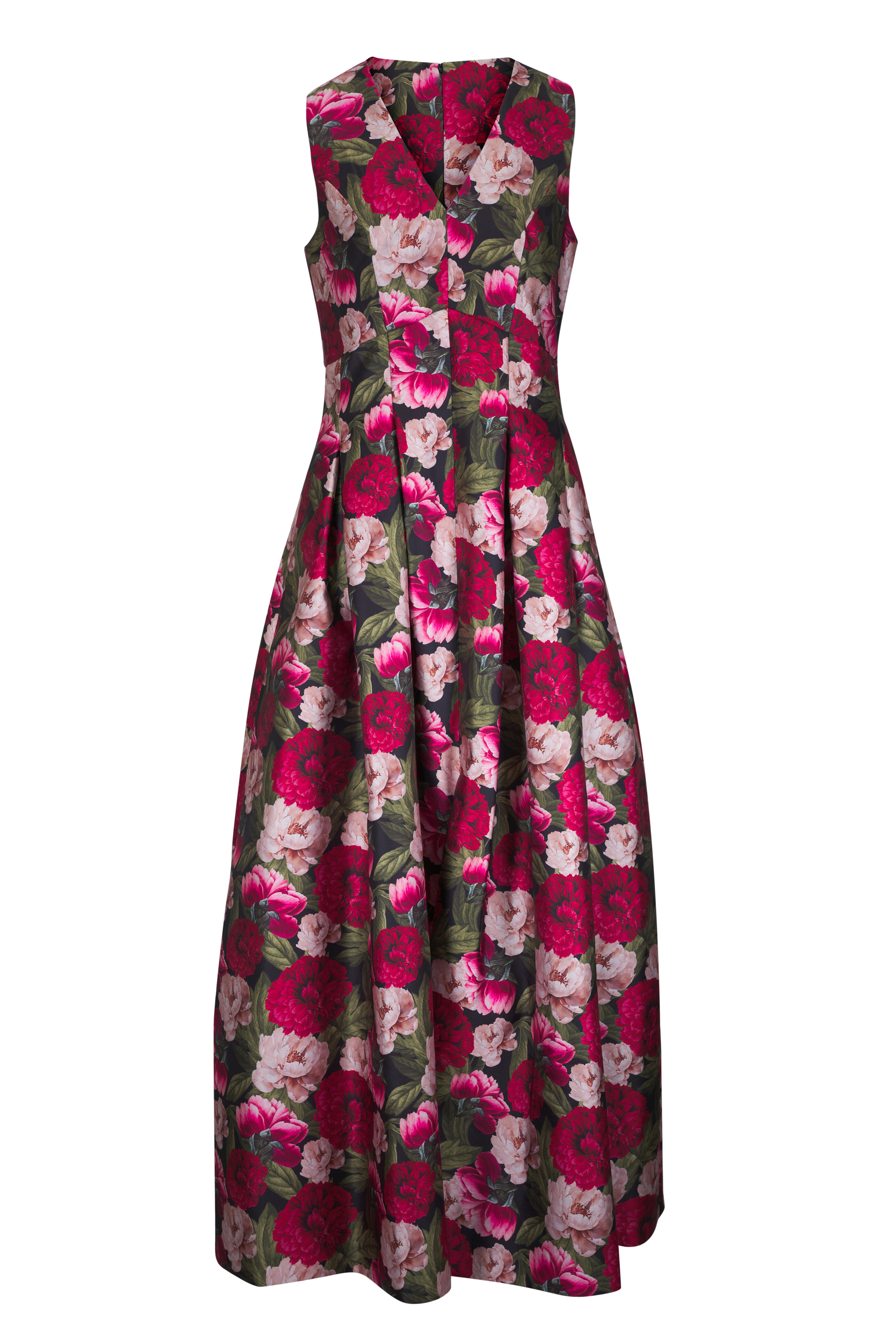 Sachin + Babi - Brooke Peony Floral Print Sleeveless Gown