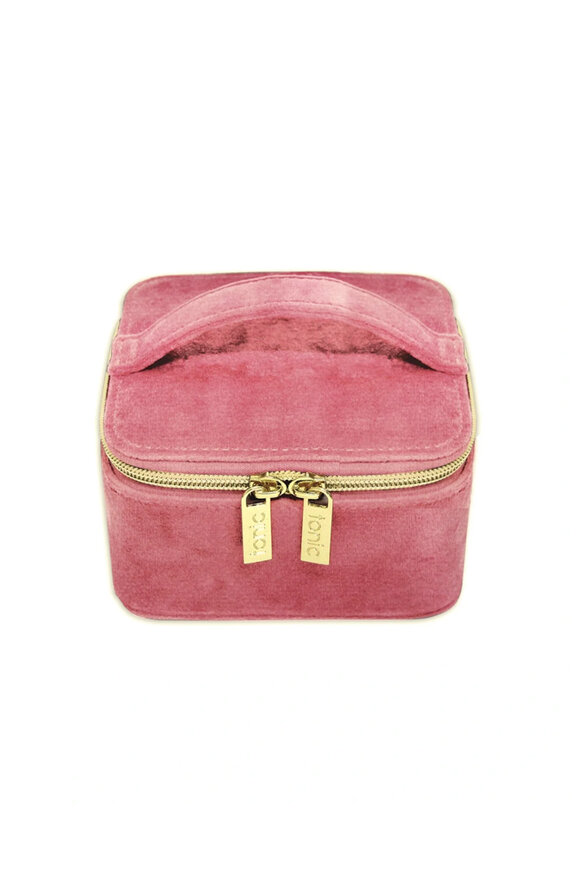 Tonic Luxe Coral Velvet Jewelry Cube