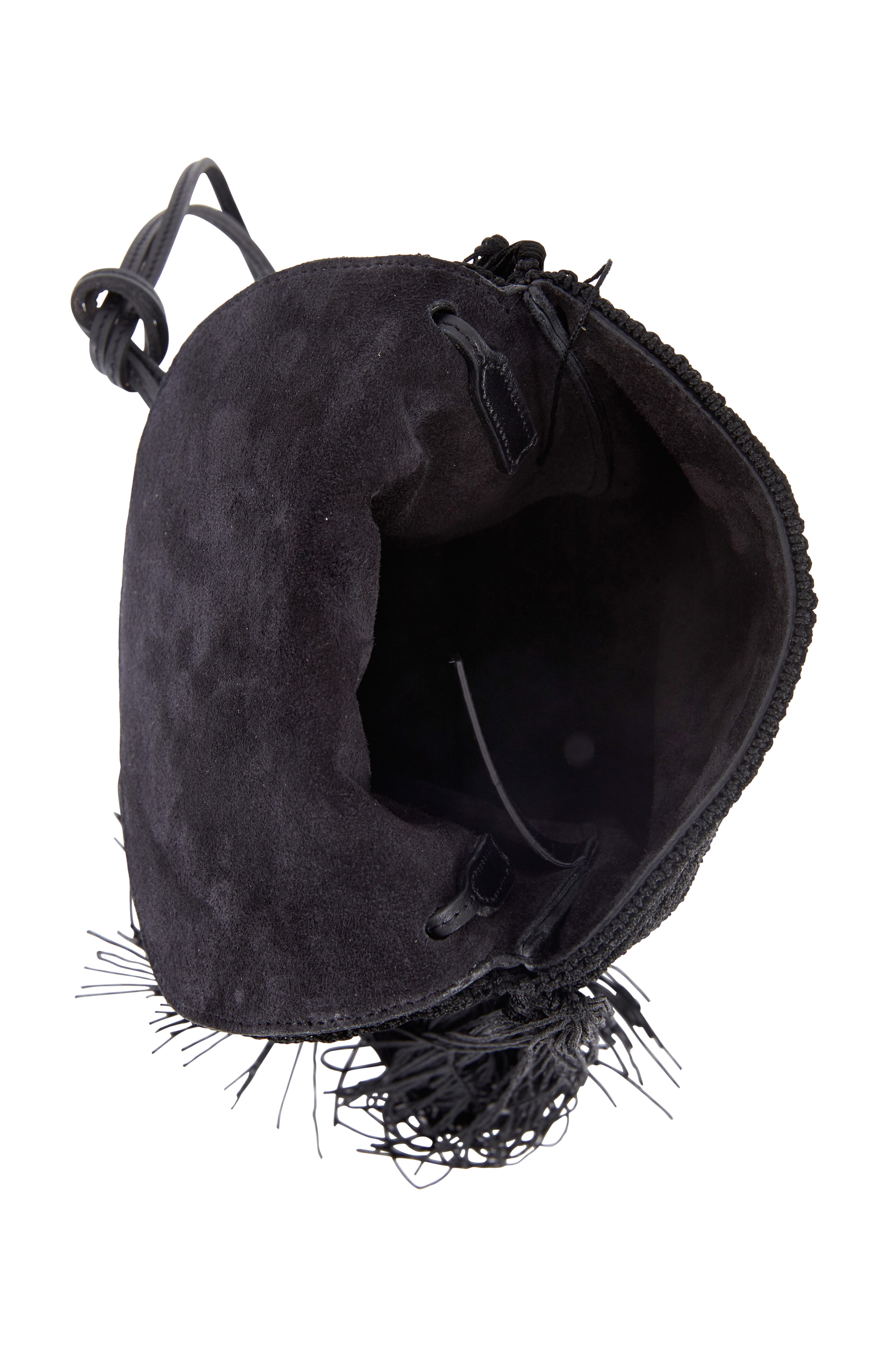 Saint Laurent - Monogram Classic Baby Black Macramé Bag