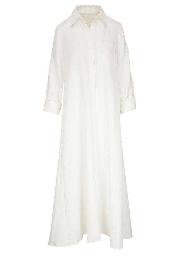 TWP Jennys White Collared Gown 