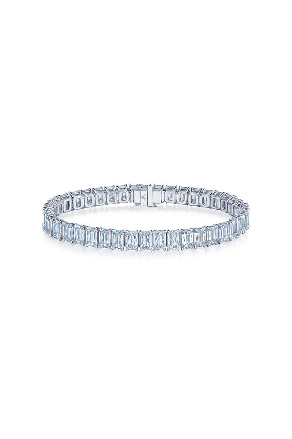 Kwiat Platinum Ashoka Diamond Line Bracelet