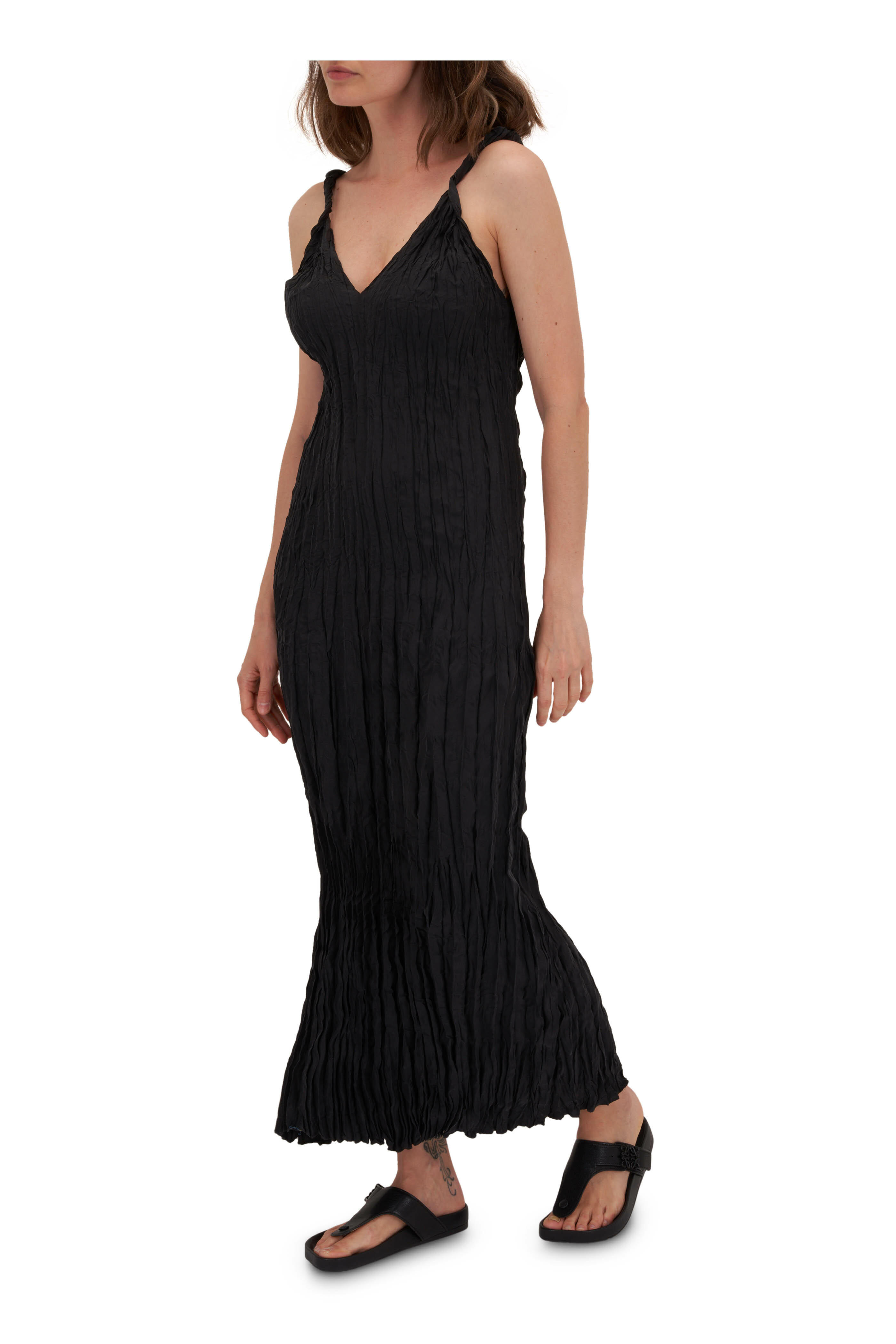 パーティードレス Yvette Talk/Black Silk Dress WB_CL129659002-