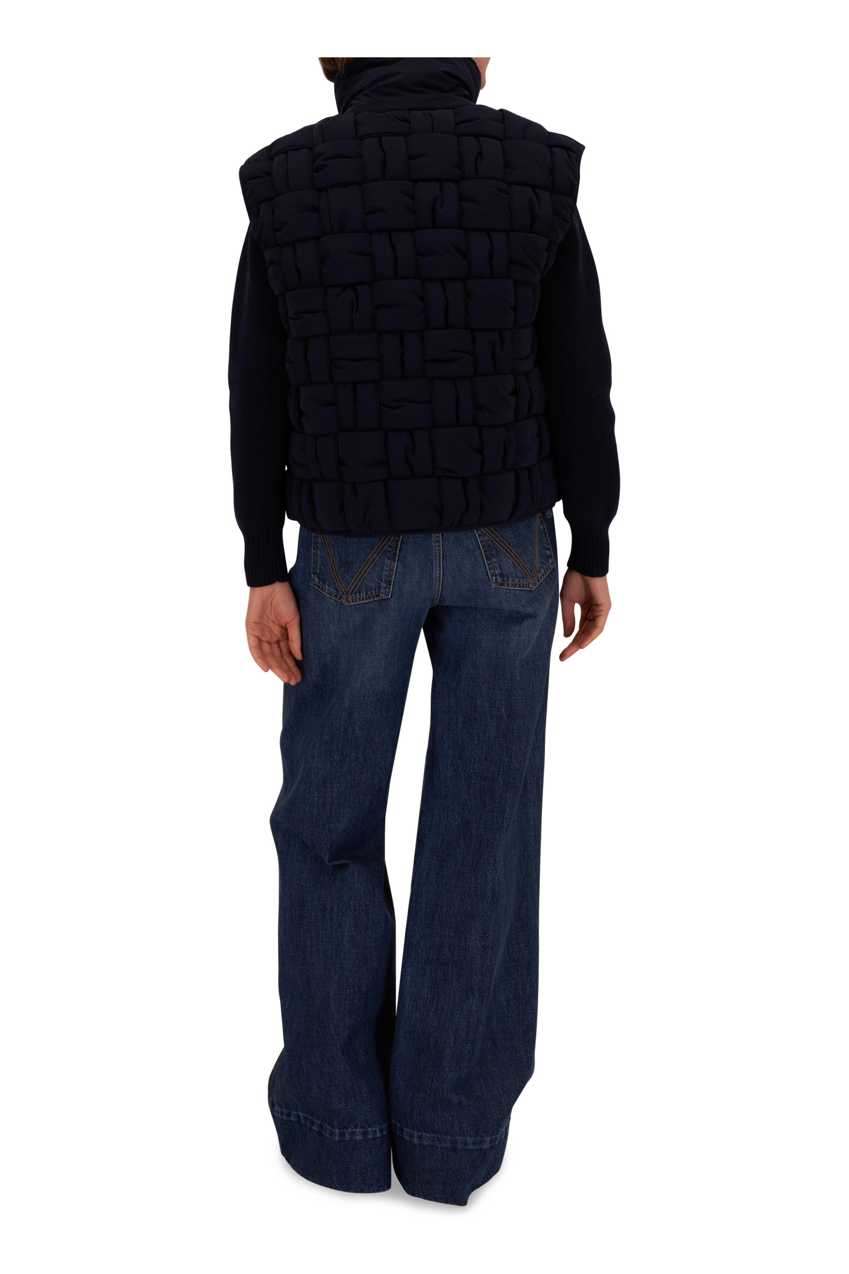 【可愛くクールに♪】BOTTEGA VENETA Navy Blue Wool Montgomery Bottega Veneta Midnight Blue Wool Montgomery Coat – LOZURI®