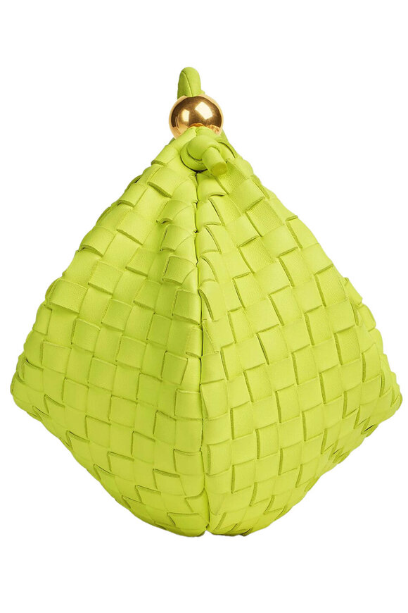 Bottega Veneta - Turn Intrecciato Pouch in Acid Kiwi