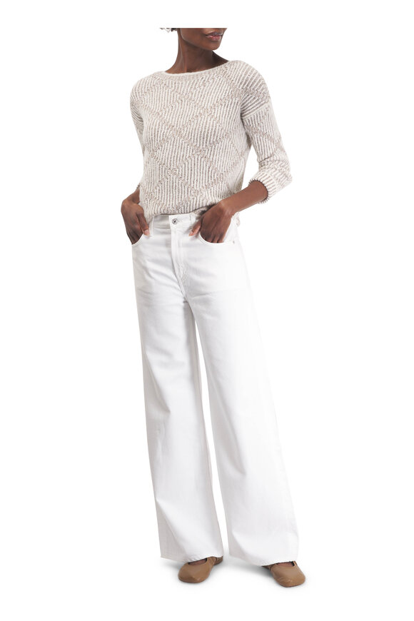 Citizens of Humanity Paloma Soft White Wide-Leg Jean - view 5