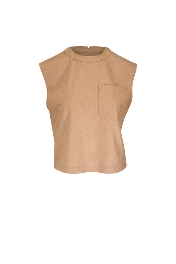 TWP Muscle Camel Wool & Cashmere Tee