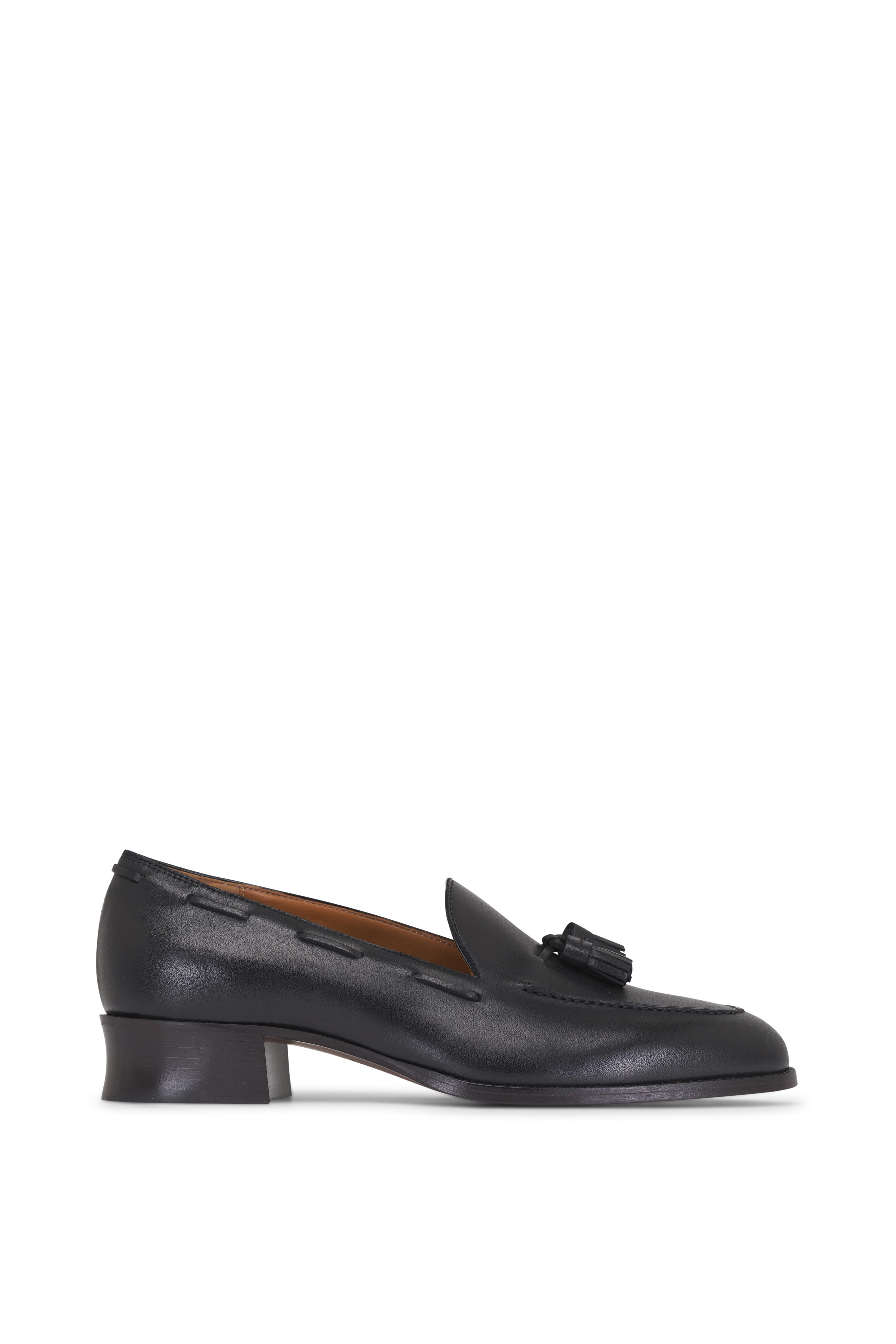 Loro Piana - Serge Black Tassel Leather Loafer