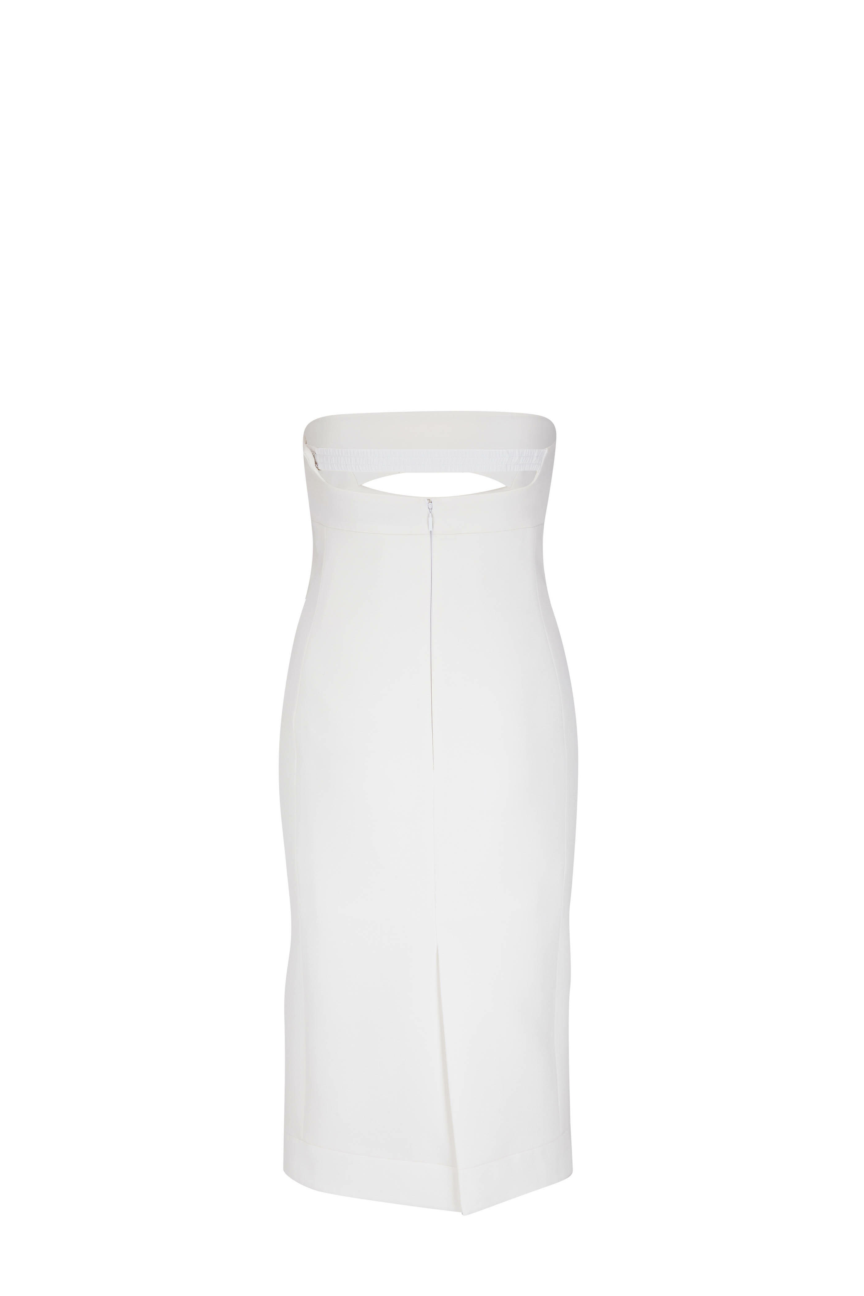 Saint Laurent - White Strapless Peekaboo Dress