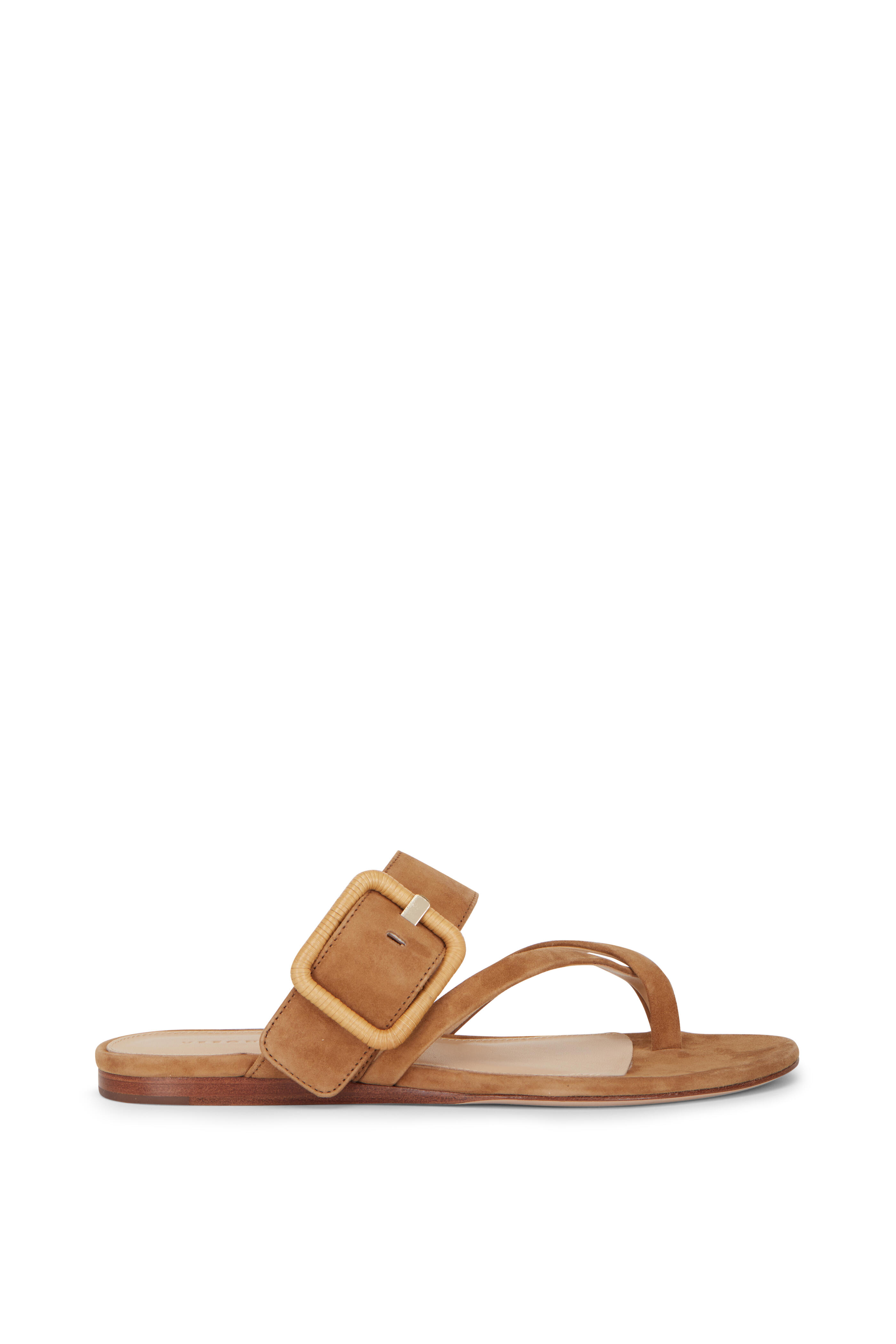 Veronica Beard - Salva Caramel Suede Flat Sandal