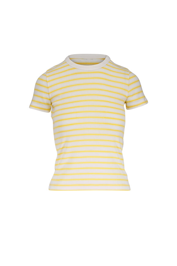 Vince Limone Combo Stripe '90s Shrunken T-Shirt - view 1