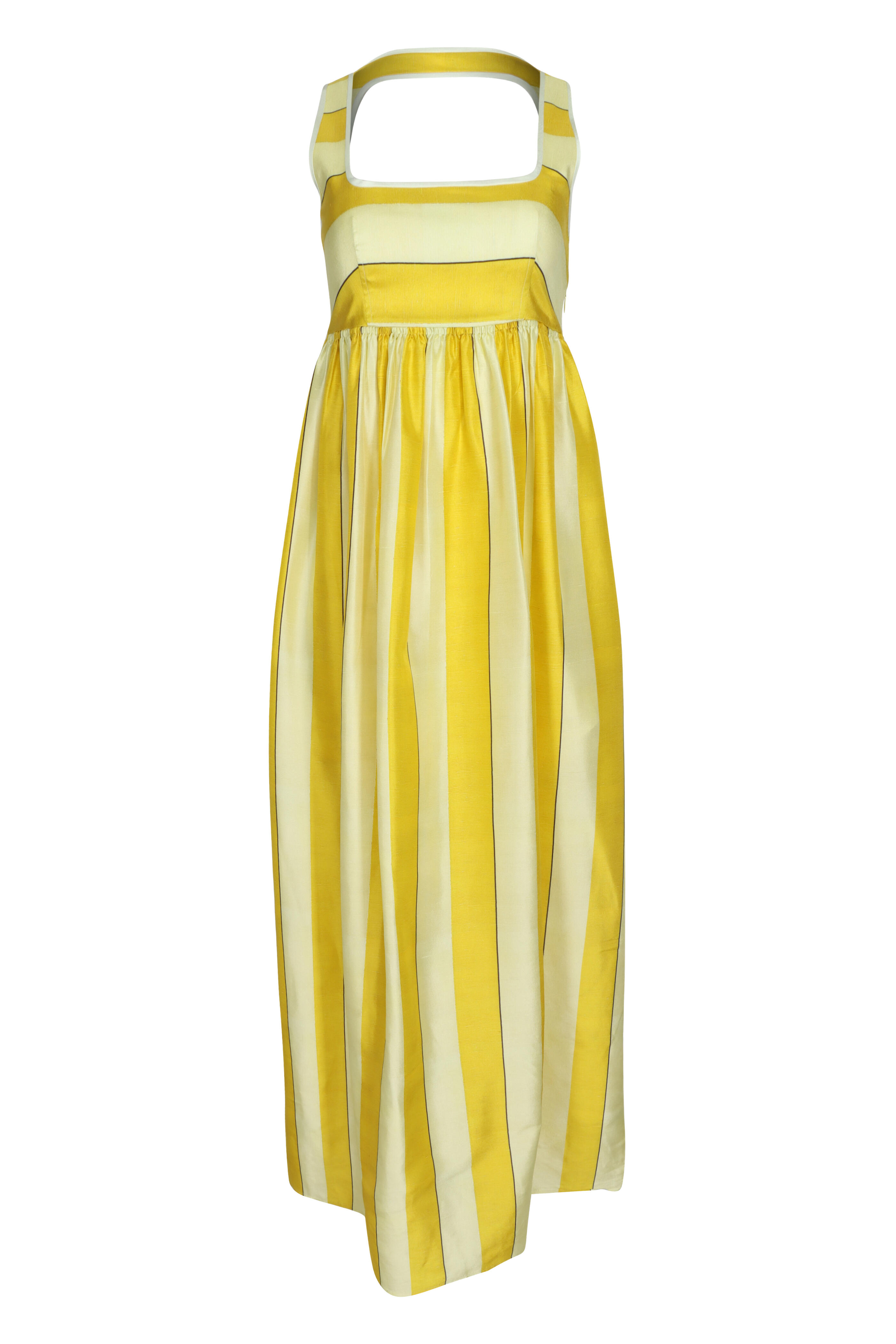 Oroton - Slub Sunflower Stripe Sundress