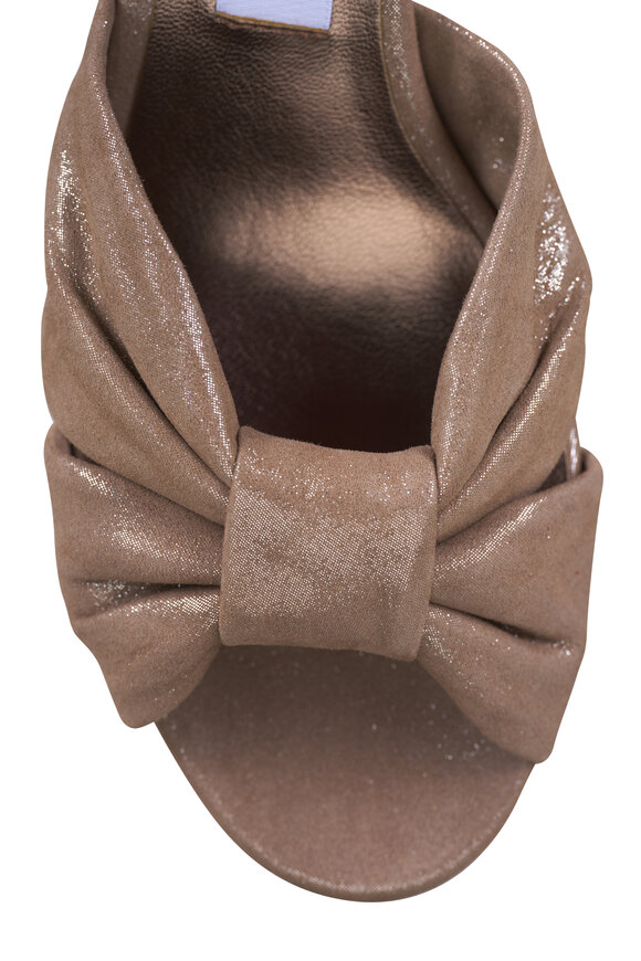 Jimmy Choo Heloise Chai Suede Sandal, 80mm - view 5