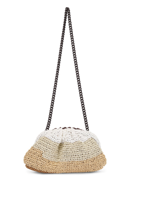 Maria La Rosa Layers Game Natural Crochet Shoulder Bag - view 3