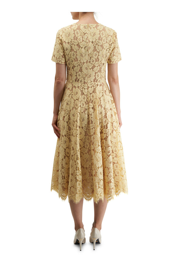 Michael Kors Collection - Parchment Floral Lace Dress