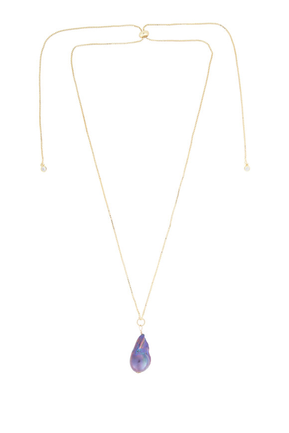 Cristina V. Peacock Adjustable Baroque Pearl Necklace - view 1